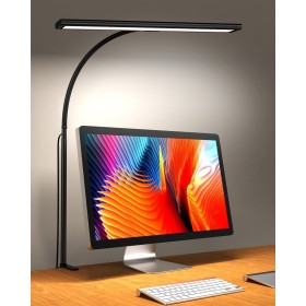 iFalarila 160 LED Lámpara de Escritorio con Pinza, 70CM Lámparas de Mesa más Brillantes 360° Lámpara de Lectura Flexible con