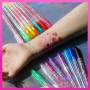 Barbie set de 16 bolígrafos de purpurina de para arte corporal con colores brillantes de Townley Girl. Indicado a partir de 3