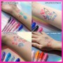 Barbie set de 16 bolígrafos de purpurina de para arte corporal con colores brillantes de Townley Girl. Indicado a partir de 3