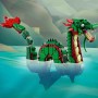 LEGO Creator 3 en 1 Dragón Medieval Transformable en Ave Fénix o Serpiente Marina, Animales de Juguete, Figuras Articuladas,