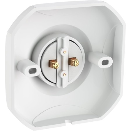 ledscom.de Plafón portalámpara ELEKTRA, porcelana, blanco, 1x E27 máx. 60W