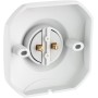ledscom.de Plafón portalámpara ELEKTRA, porcelana, blanco, 1x E27 máx. 60W