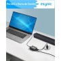eSynic Convertidor de 3,5 mm a Óptico de Carcasa de Aleación de Aluminio, Adaptador de Audio Analógico a Digital Convertidor de