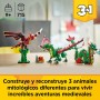 LEGO Creator 3 en 1 Dragón Medieval Transformable en Ave Fénix o Serpiente Marina, Animales de Juguete, Figuras Articuladas,