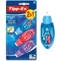 BIC Tipp-Ex Cinta Correctora Blanca de Bolígrafos, Óptimo para Material Escolar, Micro Tape Twist, 8m x 5mm, Con Cabezal