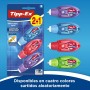 BIC Tipp-Ex Cinta Correctora Blanca de Bolígrafos, Óptimo para Material Escolar, Micro Tape Twist, 8m x 5mm, Con Cabezal