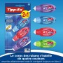 BIC Tipp-Ex Cinta Correctora Blanca de Bolígrafos, Óptimo para Material Escolar, Micro Tape Twist, 8m x 5mm, Con Cabezal