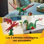 LEGO Creator 3 en 1 Dragón Medieval Transformable en Ave Fénix o Serpiente Marina, Animales de Juguete, Figuras Articuladas,