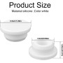 Gosknor 2uds Tapa de Desbordamiento Lavabo, Cocina Baño Tapa Lavabo Baño Goma Redonda Bathroom Sink Overflow Caps Tapón de