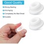 Gosknor 2uds Tapa de Desbordamiento Lavabo, Cocina Baño Tapa Lavabo Baño Goma Redonda Bathroom Sink Overflow Caps Tapón de