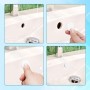 Gosknor 2uds Tapa de Desbordamiento Lavabo, Cocina Baño Tapa Lavabo Baño Goma Redonda Bathroom Sink Overflow Caps Tapón de