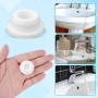 Gosknor 2uds Tapa de Desbordamiento Lavabo, Cocina Baño Tapa Lavabo Baño Goma Redonda Bathroom Sink Overflow Caps Tapón de