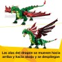 LEGO Creator 3 en 1 Dragón Medieval Transformable en Ave Fénix o Serpiente Marina, Animales de Juguete, Figuras Articuladas,