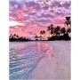DCIDBEI 3D Ai Square Diamond Painting Paisajes 40x50 cm Puzzle Diamantes Paisaje Playa Adultos Pintura Diamante Paisaje Playa y