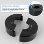 4 Piezas Embellecedor Grifo Ducha, Tamaño Ajustable Embellecedores Tubos Calefaccion, Negro Embellecedor Ducha Adecuado para