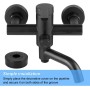 4 Piezas Embellecedor Grifo Ducha, Tamaño Ajustable Embellecedores Tubos Calefaccion, Negro Embellecedor Ducha Adecuado para