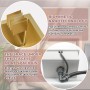 HZKSINNK Fregaderos de cocina, Fregadero individual dorado, 1 lavabo redondo de cocina / baño fregadero de acero inoxidable en
