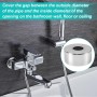 2 Piezas Embellecedor Grifo Ducha, 66 * 25 * 30 MM, Cubierta Decorativa de Acero Inoxidable, Llaves de Paso de Agua Baño, Roseta