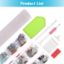MXJSUA DIY Paisaje Junto al mar Barco Paisaje Pintura Diamante Kit para Principiantes, 5D Diamond Painting Kit Adultos, Punto de