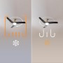 Cecotec EnergySilence Aero 470 Ceiling Fan with Remote Control, Timer and LED Light, 49 W, Diameter 106 cm, 3 Blades, 3 Speeds,