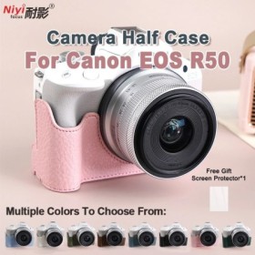 Funda protectora para cámara, funda Base para Canon EOS R50, correa de