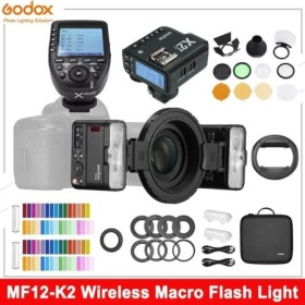 Godox MF12 MF12-K2 Flash TTL Macro Speedlite Flash 2,4 GHz Control ina