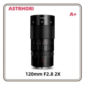 AstrHori 120mm F2.8 2X lente Macro marco completo lente Manual de gran