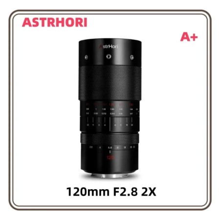 AstrHori 120mm F2.8 2X lente Macro marco completo lente Manual de gran