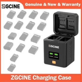 Cargador de batería portátil ZGCINE para Sony Canon Nikon Panasonic Lu