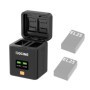 Cargador de batería portátil ZGCINE para Sony Canon Nikon Panasonic Lu