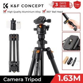 Trípode de viaje para cámara portátil K & F Concept, trípode Vlog Flex