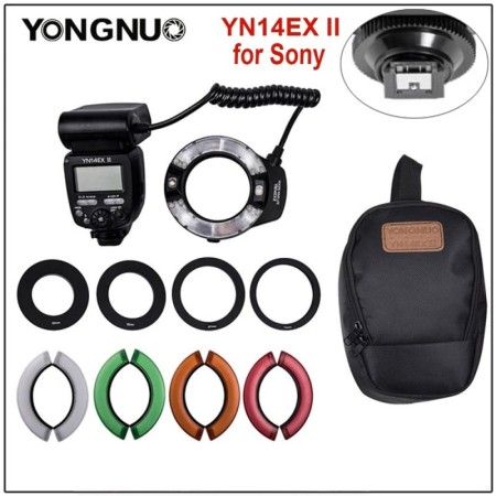 Yongnuo YN14EX II TTL Macro anillo Flash Speedlite luz Led para cámara