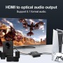 HDMI Extractor 4K Adaptador HDMI Óptical Convertidor de Audio de L R Stereo Soporte 4K30Hz PCM para PS4 5 Xbox Projectores
