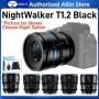SIRUI Night Walker 16mm 24mm 35mm 55mm 75mm T1.2 S35 lente Cine APS-C 