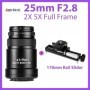 AstrHori 25mm F2.8 2X 5X lente Ultra Macro de fotograma completo para 