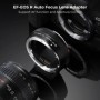 Adaptador K & F Concept EF a EOS R, adaptador de montaje de lente de e