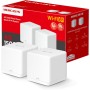 [2024 Nuevo] Mercusys HALO H1500X(2-Pack) - WiFi 6 Mesh AX1500Mbps, Cobertura de hasta 350 m², Conectar hasta 150 Dispositivos,