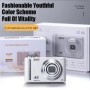 Cámara Digital 4K, cámara de Selfie de viaje con Zoom HD de 48 megapíx