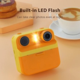 Cámara digital para niños, impresión instantánea de fotos, pantalla de