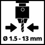 Einhell Taladradora de columna TC-BD 500 (500 W, hasta 2410 rpm, 9 niveles, profundidad máx. 50 mm, tope de profundidad