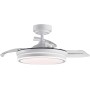 Ceiling Fan with LED Light 36W White in 3 Light Temperatures with Remote Control - Efficient and Quiet DC Motor, 3 Tones,