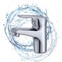 UTENSILIFY,Grifo Lavabo,Grifo Baño,Grifos Monomando Lavabo de Laton Cromado,Griferia Baño,Monomando,grifo de Lavabo,Incluye