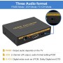 HDMI Extractor 4K Adaptador HDMI Óptical Convertidor de Audio de L R Stereo Soporte 4K30Hz PCM para PS4 5 Xbox Projectores