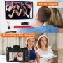Cámara Digital 4K para fotografía, cámara Vlog con Zoom Digital 16X pa