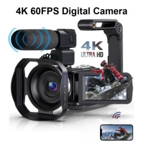 Cámara de fotografía digital 4K Cámara compacta de vlogging de 48 MP P