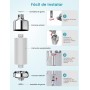Filtro de Ducha de 32 Etapas con Vitamina C, MEKO Filtro Antical para Agua Dura, Filtro con Cartuchos Reemplazables de