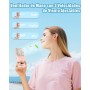 Kouric Rechargeable Handheld Fan,Portable Mini Fan 5 Speeds,180° Foldable USB Hand Fan,Portable Rechargeable Fan with Power