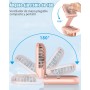 Kouric Rechargeable Handheld Fan,Portable Mini Fan 5 Speeds,180° Foldable USB Hand Fan,Portable Rechargeable Fan with Power
