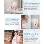 Kouric Rechargeable Handheld Fan,Portable Mini Fan 5 Speeds,180° Foldable USB Hand Fan,Portable Rechargeable Fan with Power
