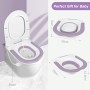 TNOMSNO Bidet para WC, Bidet con Descarga, Bidet Portatil para WC, Bañera de Asiento Plegable, Baño de Asiento para Hemorroides,